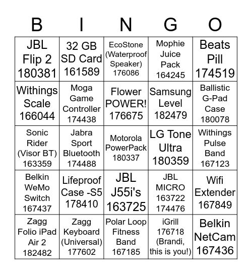 INDI MARCH BINGO BRAWL!!!! Bingo Card