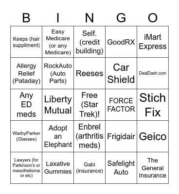 HNI Bingo Card