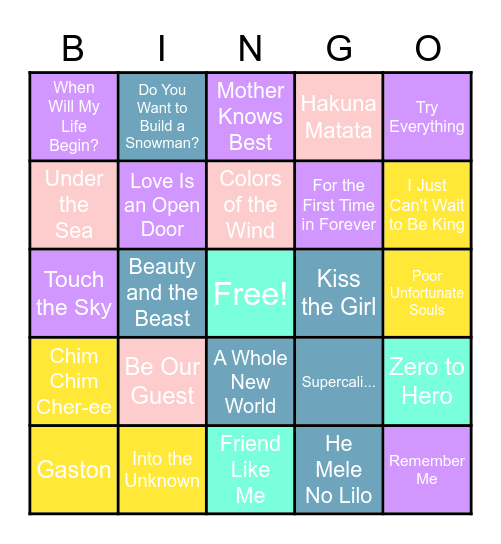 VCDC Music Bingo! Bingo Card