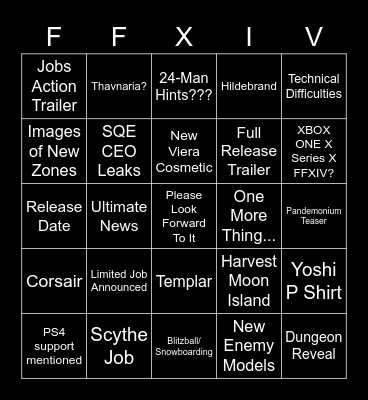 FanFest Bingo Card