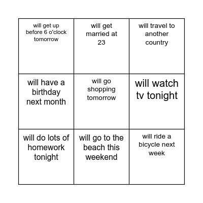 Find Someone Who.... Bingo Card