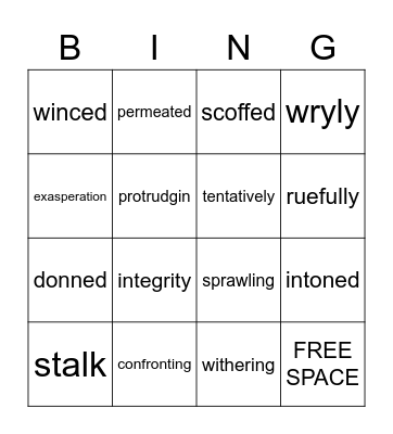Numbe of the Stars List #2 Bingo Card
