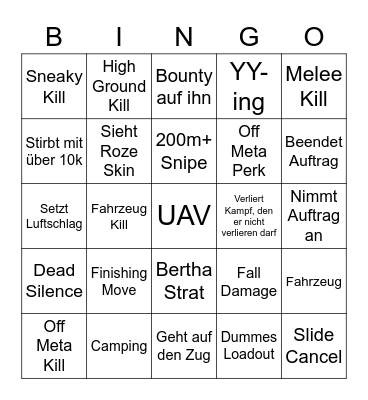 Bingo Card