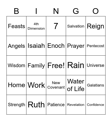 Animo! Bingo Card