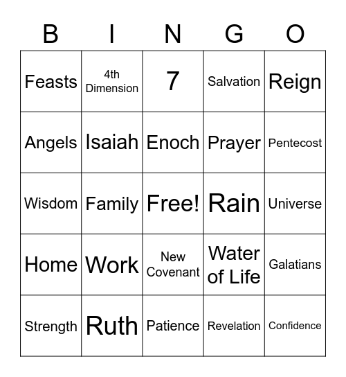 Animo! Bingo Card