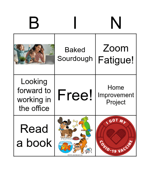 PANDEMIC BIN(GO) Bingo Card