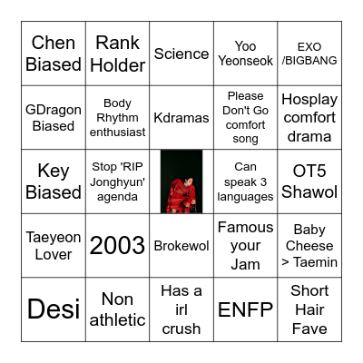 Zia's Bingo Card