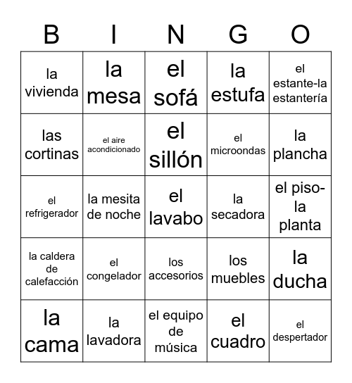 U2 D2-3 Bingo Card