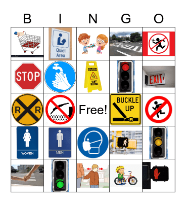 Safety Fun Bingo Card