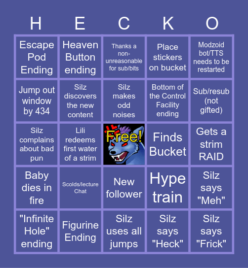 Silz Hecko (Bingo) Bingo Card