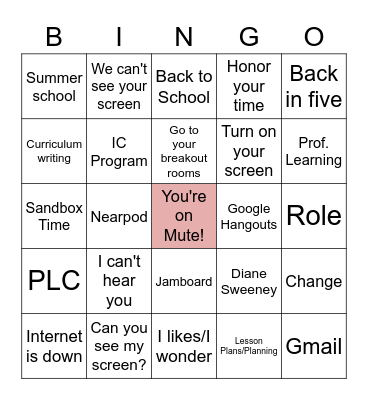 IC Bingo Card
