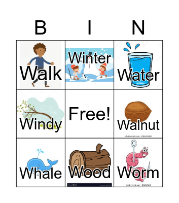 W Bingo Card