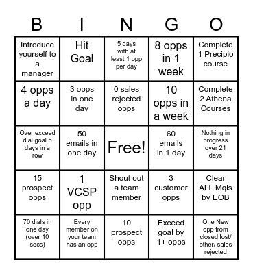 The A-Team Q2 Bingo Challenge Bingo Card