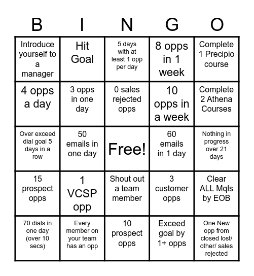 The A-Team Q2 Bingo Challenge Bingo Card