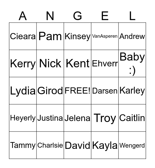 Christmas Bingo Card