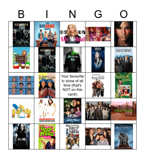 TV BINGO Card