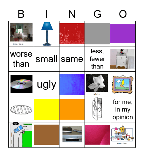 6A Vocabulario Bingo Card