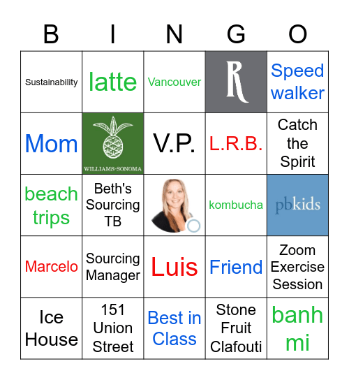 Liz Bingo! Bingo Card