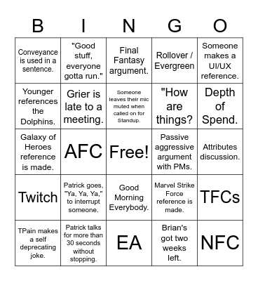 Dragons Den Bingo - Fill you board out with empty shot glasses. Bingo Card