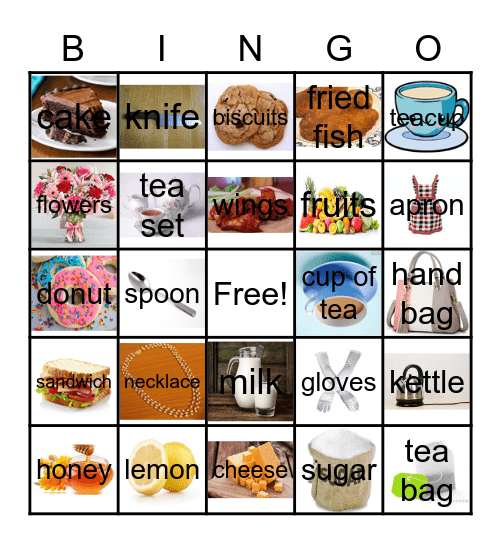 TEA PARTY Bingo Card