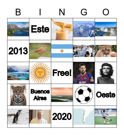Bingo De Argentina Bingo Card