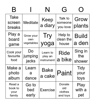 Online Learning Bingo Card