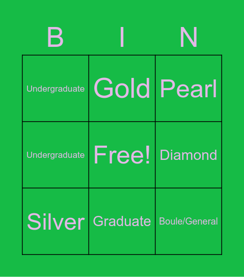 Membership Basics Bingo Card