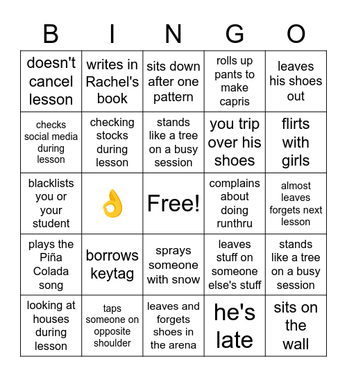 Andrejs Bingo Card