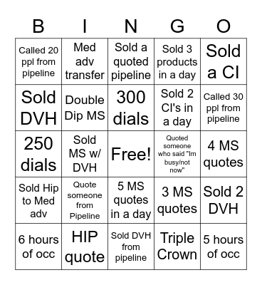 RAMP 1 PARTY Bingo Card