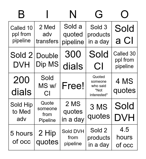 RAMP 1 PARTY Bingo Card