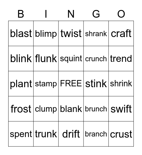 Wilson 2.4 Five Sounds/Letters Bingo Card