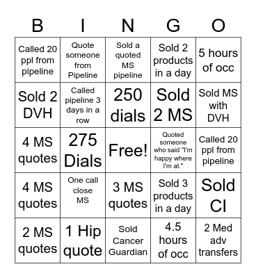 RAMP 1 PARTY Bingo Card