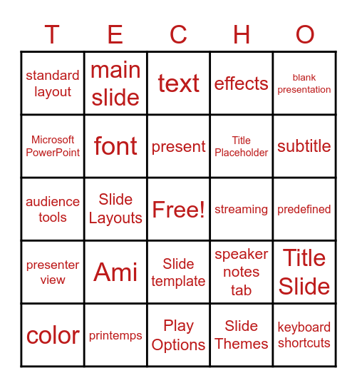 GOOGLE SLIDES ESSENTIAL- UNIT 1  LS 1-2 Bingo Card