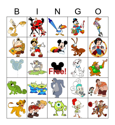 HH DISNEY Bingo Card