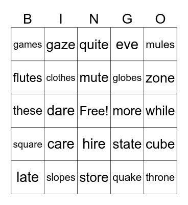WRS Step 4.1 Bingo Card