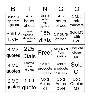 RAMP 1 PARTY Bingo Card