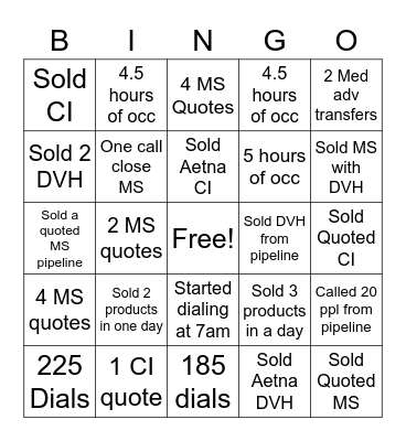 RAMP 1 PARTY Bingo Card
