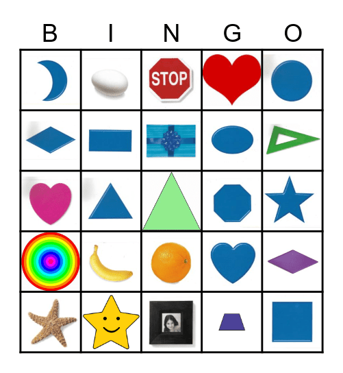 Shapes Bingo Card