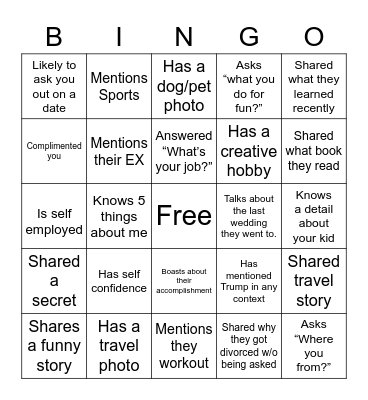 “Prove It” Bingo Card