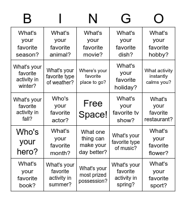 Bingo Card
