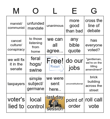 House Floor 2 Bingo Card