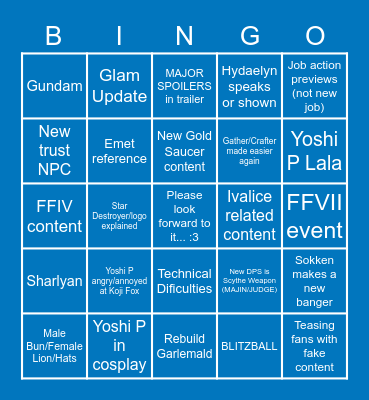 FAN FEST MOOOOOON AIEOU Bingo Card