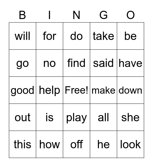 Unit 4-6 Bingo Card
