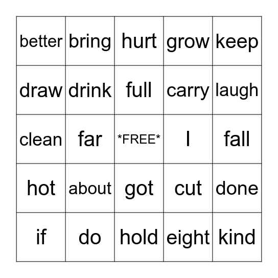 Bingo Card