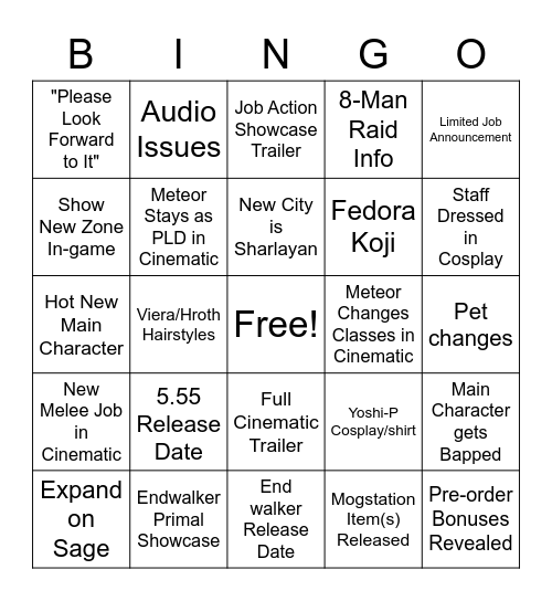 Is this 2021 Fanfest? Bingo Card