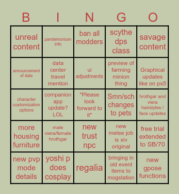fan fest day 1 and 2 Bingo Card
