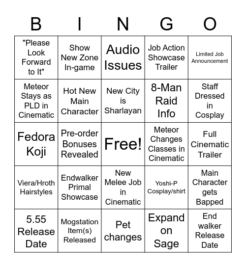Is this 2021 Fanfest? Bingo Card