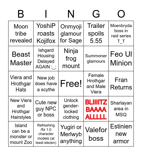 FanFest Address Bingo Card