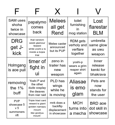 fan fest bingo 2021 Bingo Card