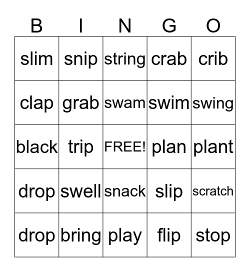 Blend Bingo Card